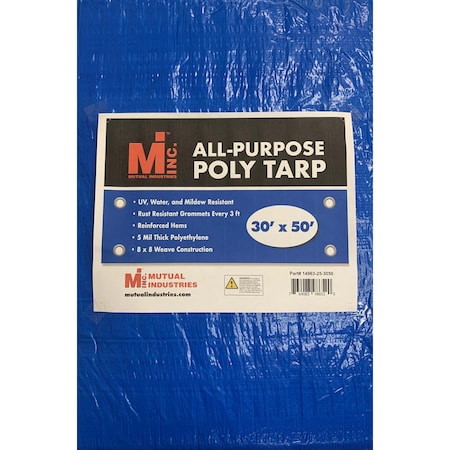 All-Purpose Poly Tarp,  30' X50'